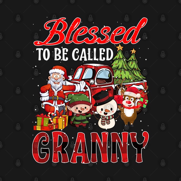 Blessed To Be Called Granny Christmas Buffalo Plaid Truck by intelus