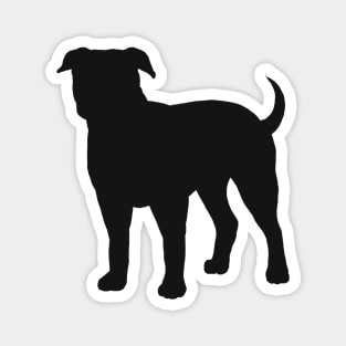 American Bulldog Silhouette Magnet