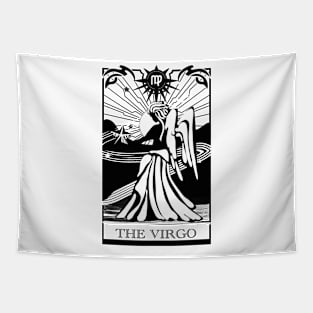 Virgo Zodiac Sign Illustration Tapestry