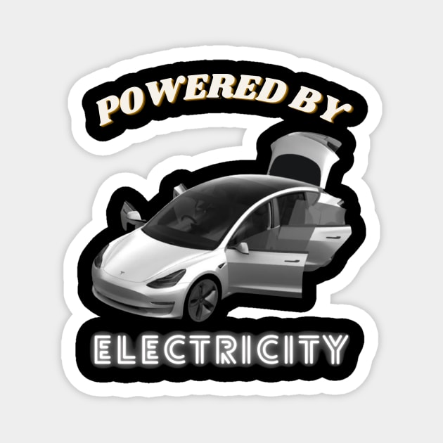 Powered by Electricity Magnet by Jo3Designs