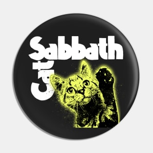 HEAVY METAL CAT Pin