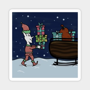 Christmas elf Magnet