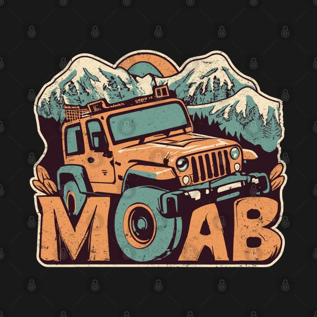 Moab Utah - Offroad Adventure - Vintage Jeep Rock Crawler by TwistedCharm