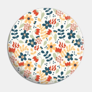 Wild Flower Chaotic Pattern Pin