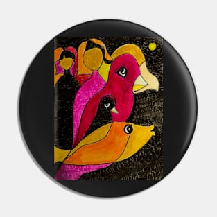 Birds of a Feather Pin