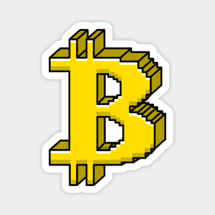 Bitcoin Pixel NFT Logo Magnet