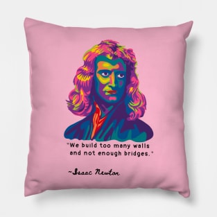 Isaac Newton Portrait Pillow