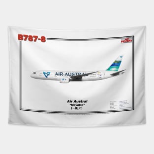 Boeing B787-8 - Air Austral "Mayotte" (Art Print) Tapestry