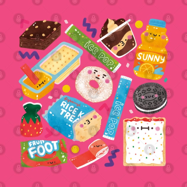 90s Retro Snacks by Figberrytea