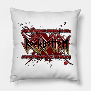 ROCK BOTTOM BLOODY TEE Pillow