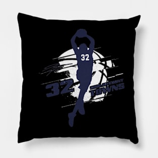 Karl-Anthony Towns Minnesota Silhouette Pillow