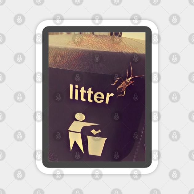 Litter Bug Magnet by Kitta’s Shop