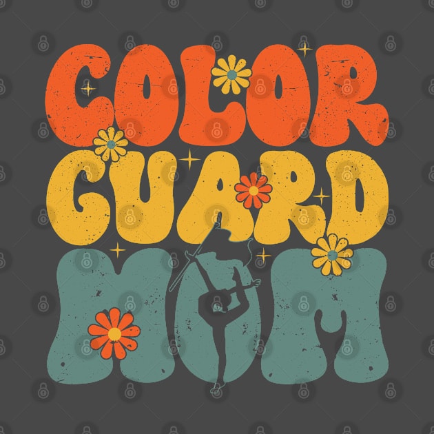 Winter Color Guard Watercolor Color Guard Mom by Toeffishirts