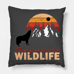 Show your love for wildlife Pillow