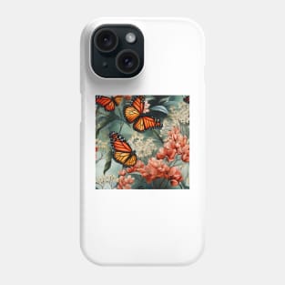 Monarch Butterflies Watercolor 19 Phone Case