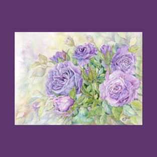 Lavender Roses symbolize love at first sight or enchantment T-Shirt