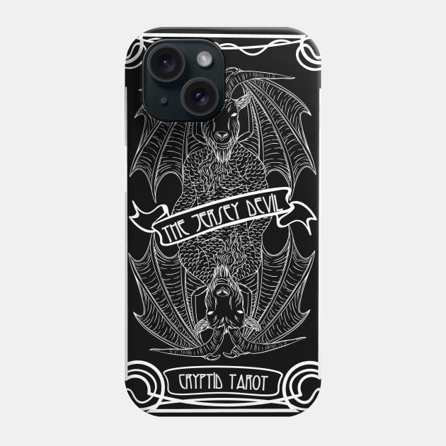 Cryptid Tarot Series: The Jersey Devil Phone Case by Desdymona