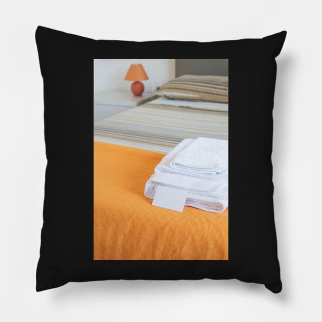 Hotel Room Detail Pillow by mooonthemoon