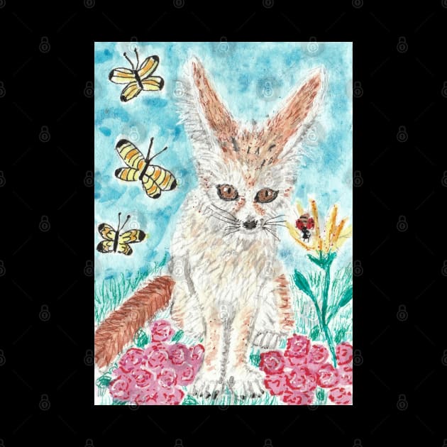 Fennec fox  painting by SamsArtworks