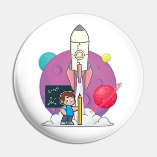 Little rocket scientist Pin