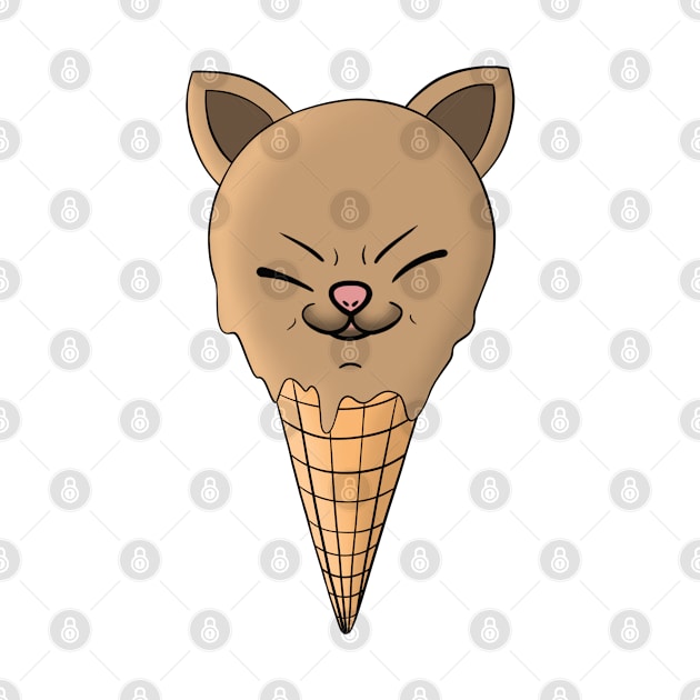 Cute Kawaii Chihuahua Ice Cream Cone by Funky Chik’n