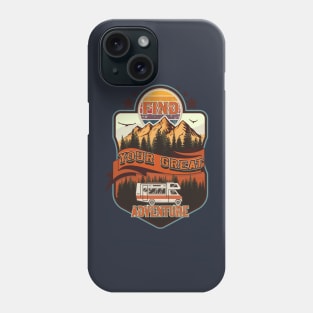 Find your great adventure, Camping RV vintage, Camping partners for life, Outdoor activity Phone Case