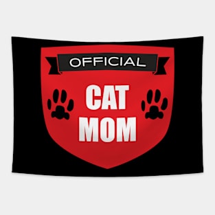 Official Cat Mom Tapestry