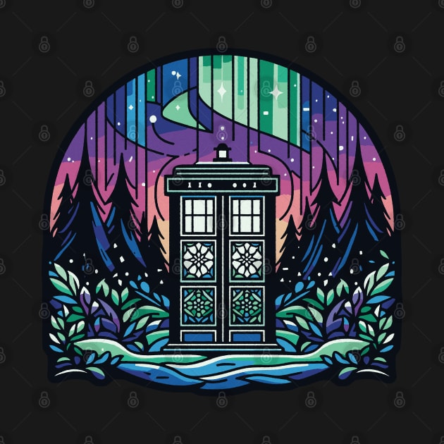 Holiday magic with TARDIS by katmargoli