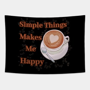 Simple things makes me happy (Coffee Edition) Tapestry