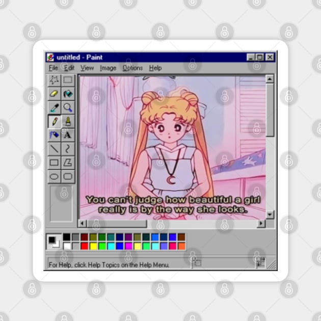 90's anime Aesthetic pastel