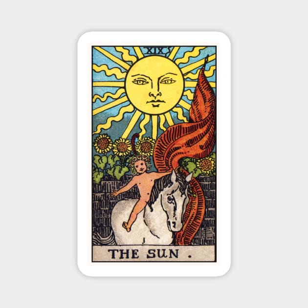 The Sun Tarot Card Magnet by visionarysea