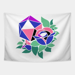 Pretty Poly Rose Genderfluid Pride Tapestry