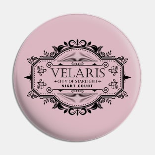 Velaris City Of Starlight Night Court Acotar SJM Merch Retro Vintage Bookish Fantasy Book Lover Pin