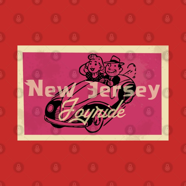 Vintage New Jersey postcard cartoon by SpaceWiz95