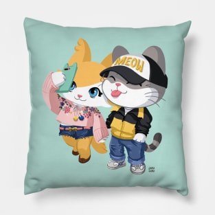 Fashionista Cat - Meow and Kitty Pillow