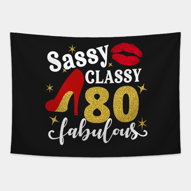 Sassy classy 80 fabulous Tapestry by TEEPHILIC