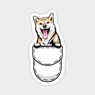 Funny Shiba Inu Pocket Dog Magnet