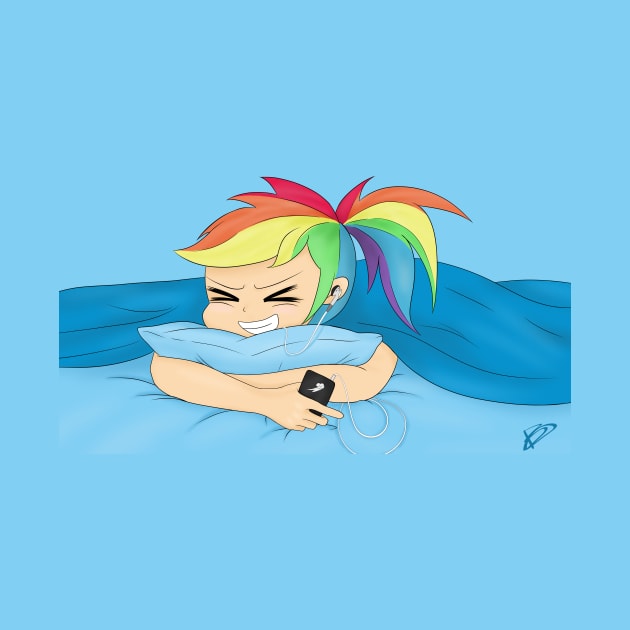 MLP Sleepy Time- Rainbow Dash by BlondeDud