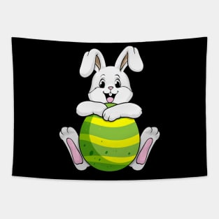 Bunny with long Ears and Egg Tapestry