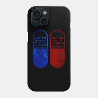 Red pill and Blue pill Phone Case
