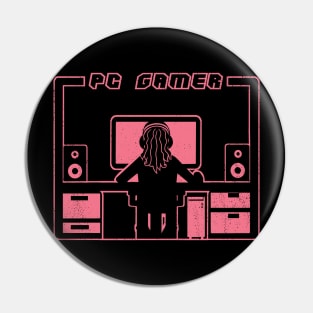 Pc Gamer Girl Pin