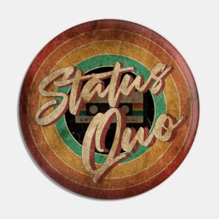 Status Quo Vintage Circle Art Pin