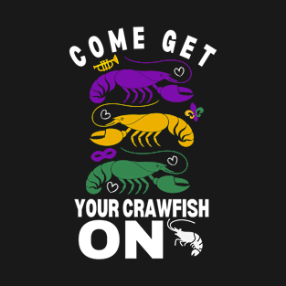 crawfish mardi gras funny T-Shirt