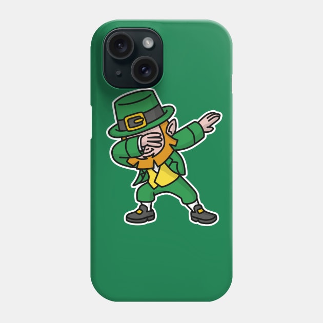 Dab dabbing leprechaun St. Patrick's day Phone Case by LaundryFactory