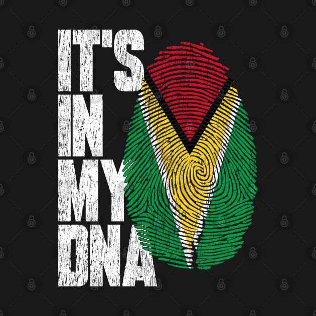 It's In My DNA Guyanese Shirt Proud Hispanic Gift Guyana Flag by heart teeshirt