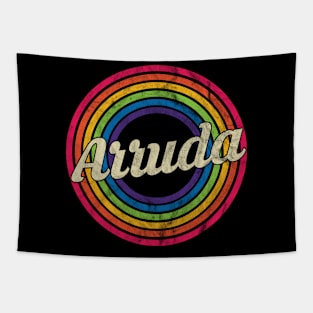 Arruda - Retro Rainbow Faded-Style Tapestry