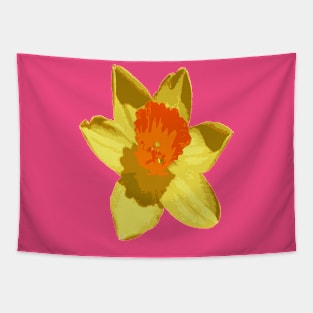 Spring Daffodil Vector Isolated Tapestry