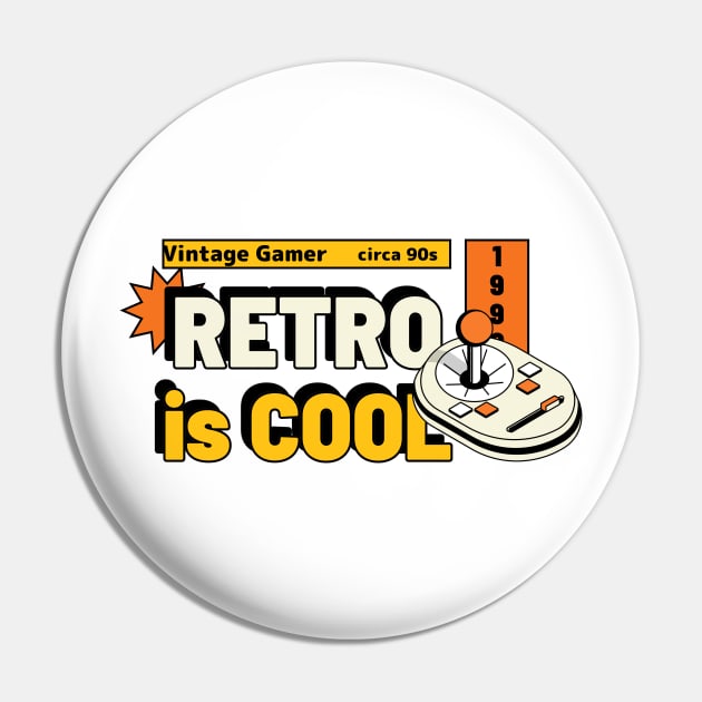 Retro Gamer Pin by Ryel Tees