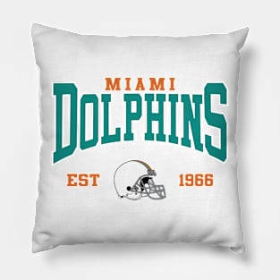 Retro Miami Football Pillow