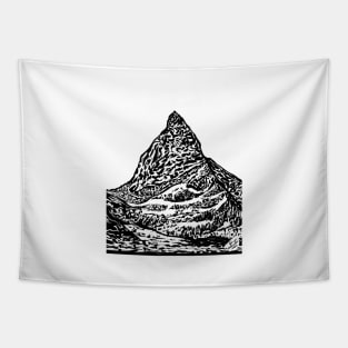 MATTERHORN ink painting Tapestry